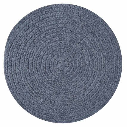 Essex Round Placemat - Marine Blue