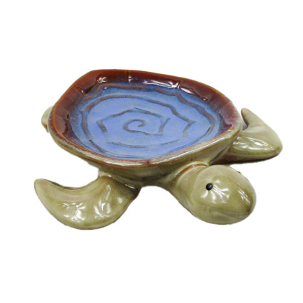 8.5"L Ceramic Turtle Dish