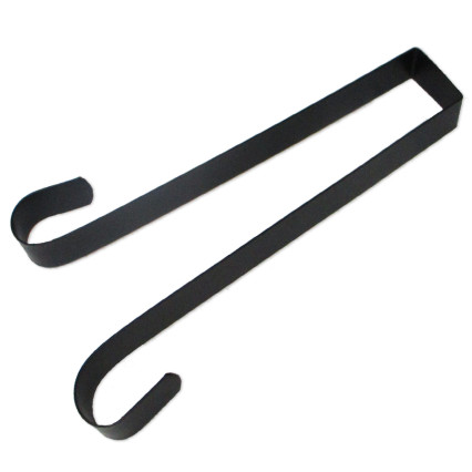 12" Double Sided Wreath Hanger - Black