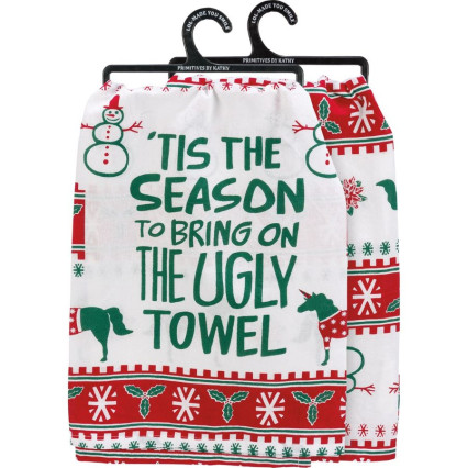 Tis The Season Bring Ugly Towel Kitchen Towel