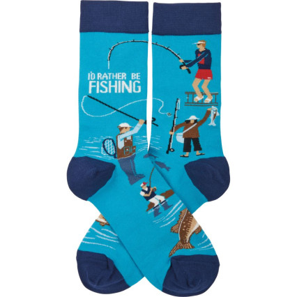 Rather Be Fishing Socks