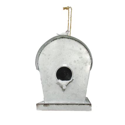 Galvanized Metal Bird House- Mailbox