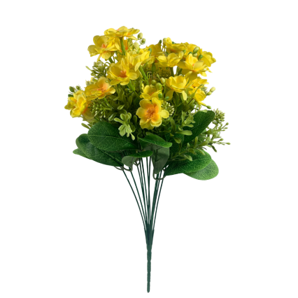 18" Anemone Flower Bush - Yellow