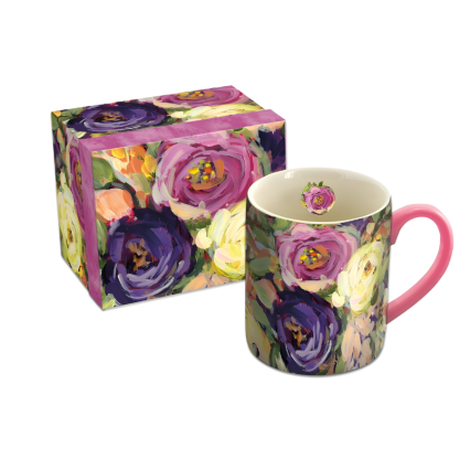 14oz Ceramic Floral Mug