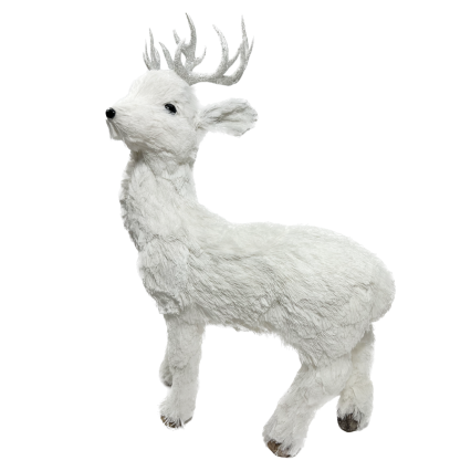 20.5"H Snowy Deer - Standing