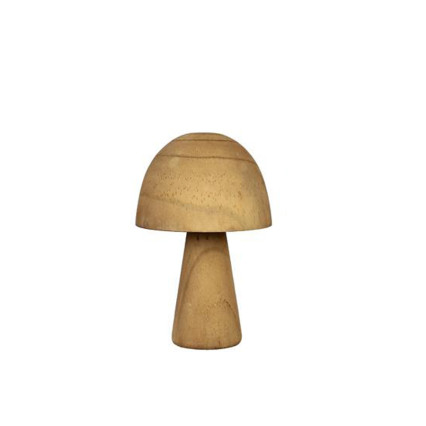 6.5"H Natural Wood Mushroom - Medium Round Top