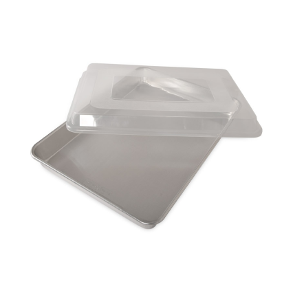 12"x8" Rectangular Cake Pan W/ Lid