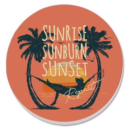 Sunset Repeat - Set of 4 Round Coasters