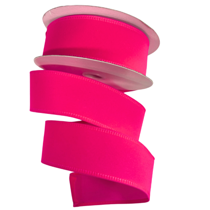 1.5" x 10yd Pink Velvet Ribbon