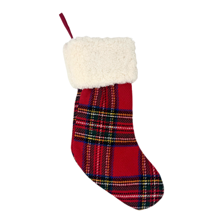 18" Plaid Flannel Stocking