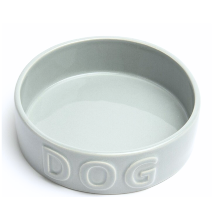 6.25" Dog Bowl Grey
