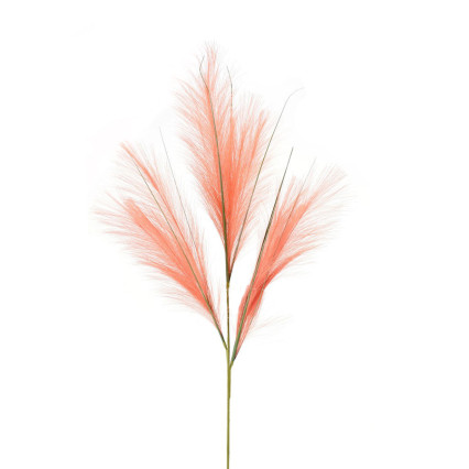 36" Faux Feather Pine Spray - Orange