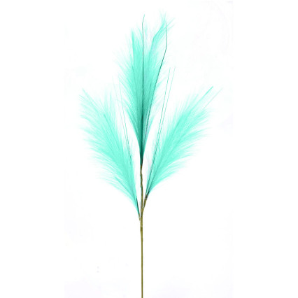 36" Faux Feather Pine Spray - Seafoam