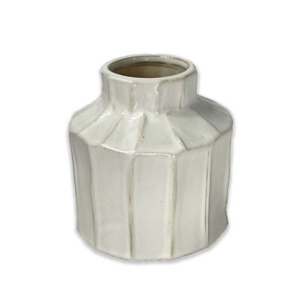 5" Ceramic Vase - Off White