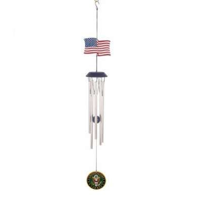 Army w/Flag Windchime
