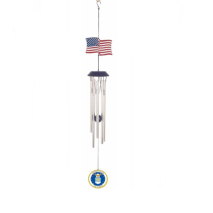 Air Force w/Flag Windchime
