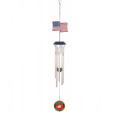 Marines w/Flag Windchime