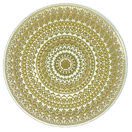Golden Celebration Charger Plate