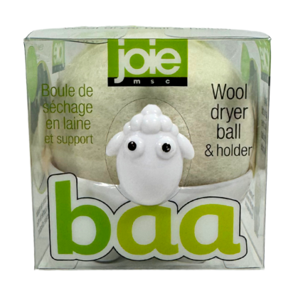 Baa Wool Dryer Ball with Holder