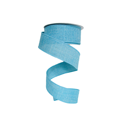 1.5" x 10yd Aqua Canvas Ribbon