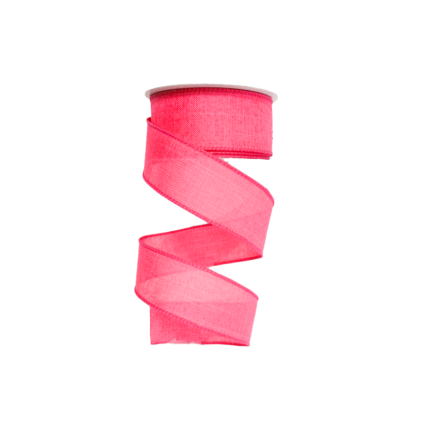1.5" x 10Y Hot Pink Canvas Ribbon