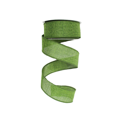 1.5" x 10yd Moss Canvas Ribbon