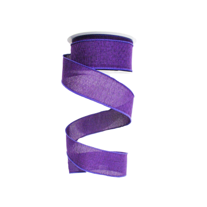 1.5" x 10yd Purple Canvas Ribbon