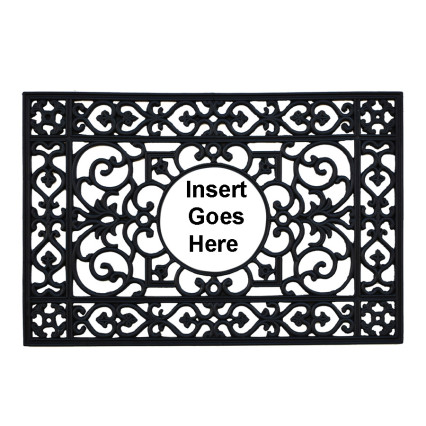 24" x 36" Rubber Doormat with Coir Insert