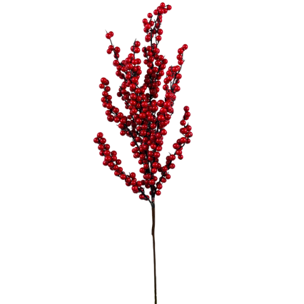 24" Red Berry Spray