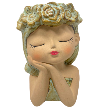 Flower Girl Head Planter
