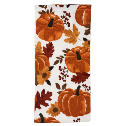 Pumpkins & Leaves Kitchen Towel