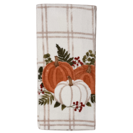 Windowpane Pumpkin Cluster Kitchen Towel