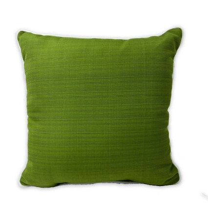 17" Natural Welt Pillow - La Playa Green