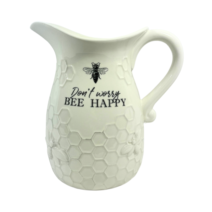 Don't Worry Bee Happy Pitcher