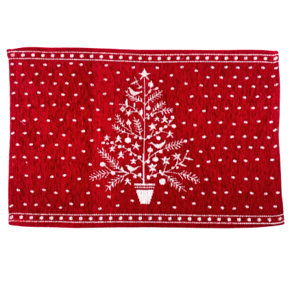19" x 13" Christmas Tree in Snow Placemat