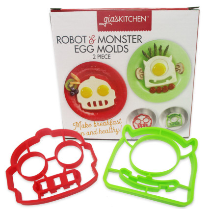 Robot & Monster Egg Mold - 2 Piece