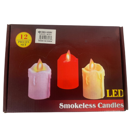 Flameless Tealight Candle 12 pack
