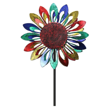 Multi-Color Sunflower Wind Spinner
