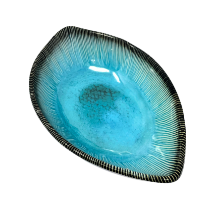Blue Leaf Shaped Dipping Bowl