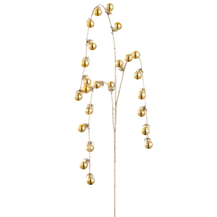 35.5" Hanging Ball Spray - Gold