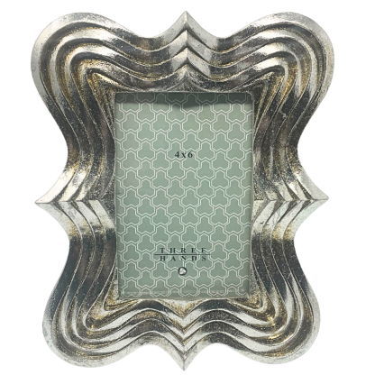 Silver Wave Picture Frame