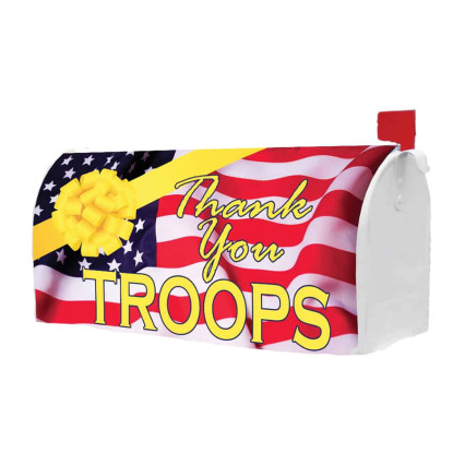 Thank You Troops Mailbox Cover