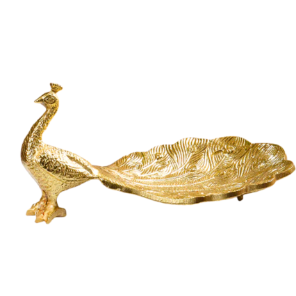 Golden Peacock Tray
