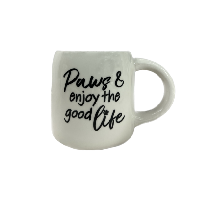20oz Coffee Mug- Paws& Enjoy