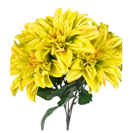 20" Yellow Chrysanthemum Bush