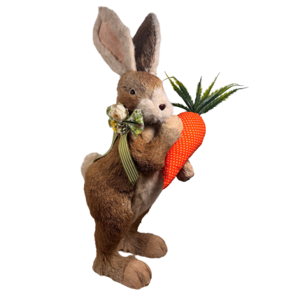 23" Sisal Rabbit w/ Carrot