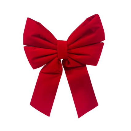 26" Red Velvet Bow