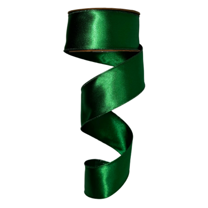 2.5" x10yd Green Shimmer Ribbon