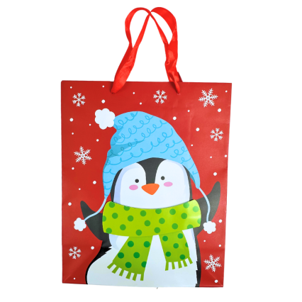 12.5" Penguin Gift Bag