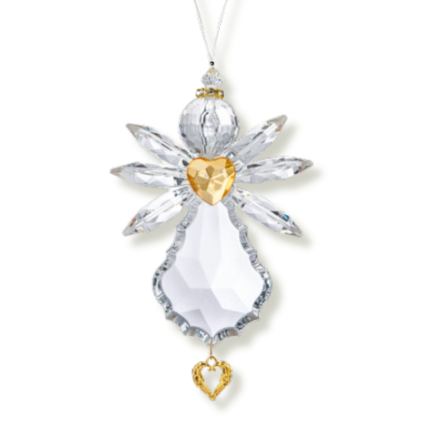 Crystal Expressions Gratitude Angel with Charm